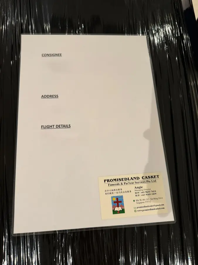 International repatriation document checklist