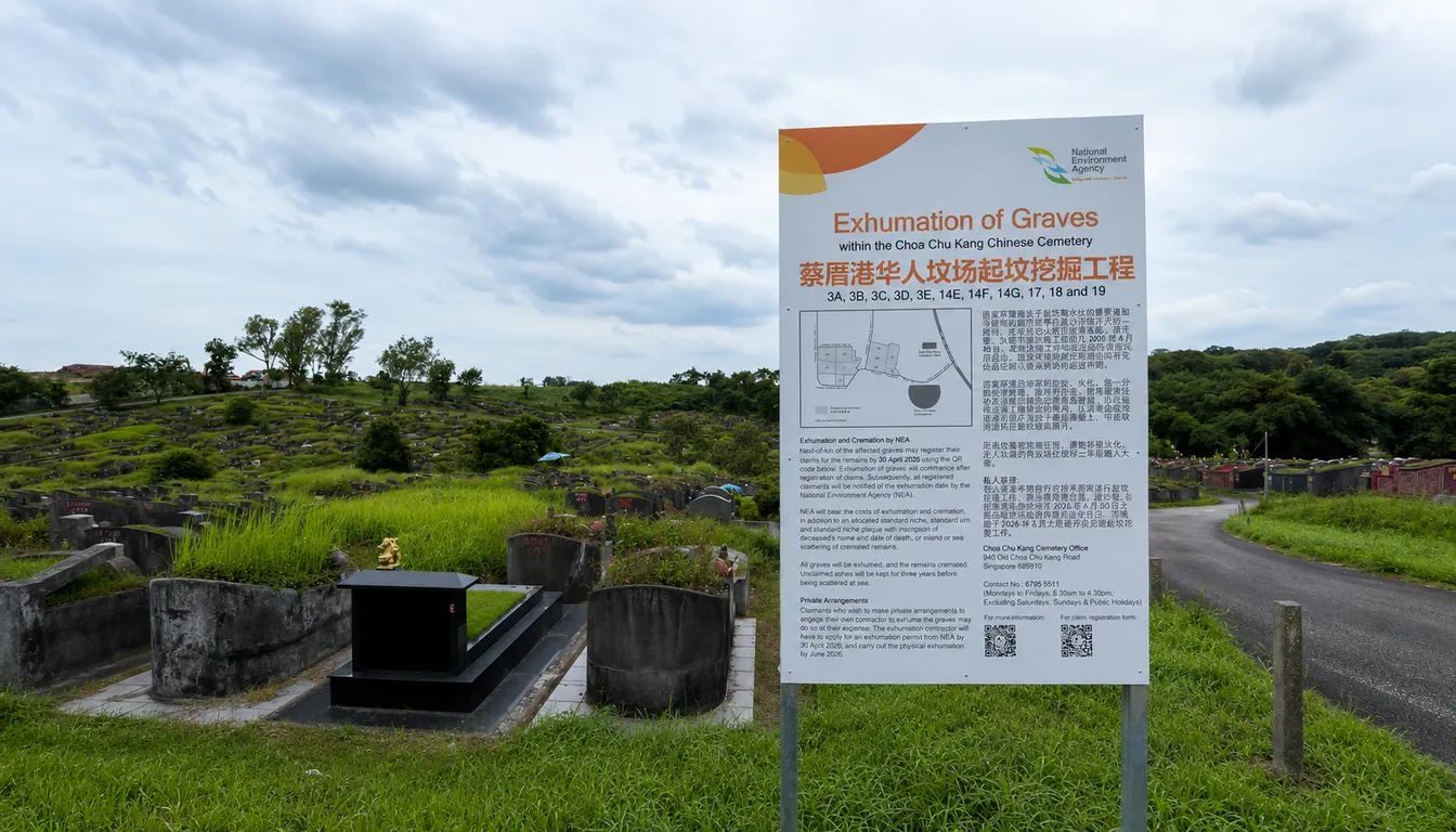How the process works in Singapore for Exhumation