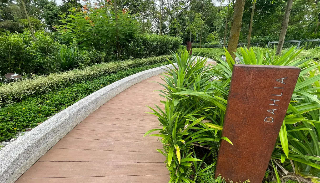 宁静园Dahlia小径入口指示牌